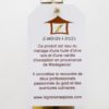 Étiquette de présentation huile d'olive à la vanille Recto