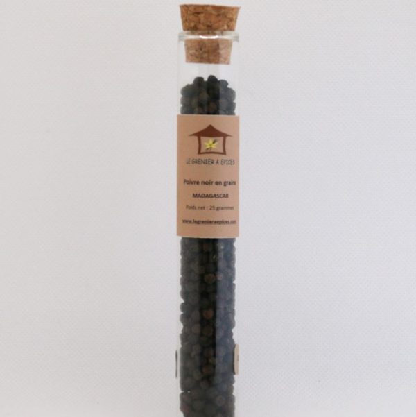 Poivre noir en tube de 25 grammes